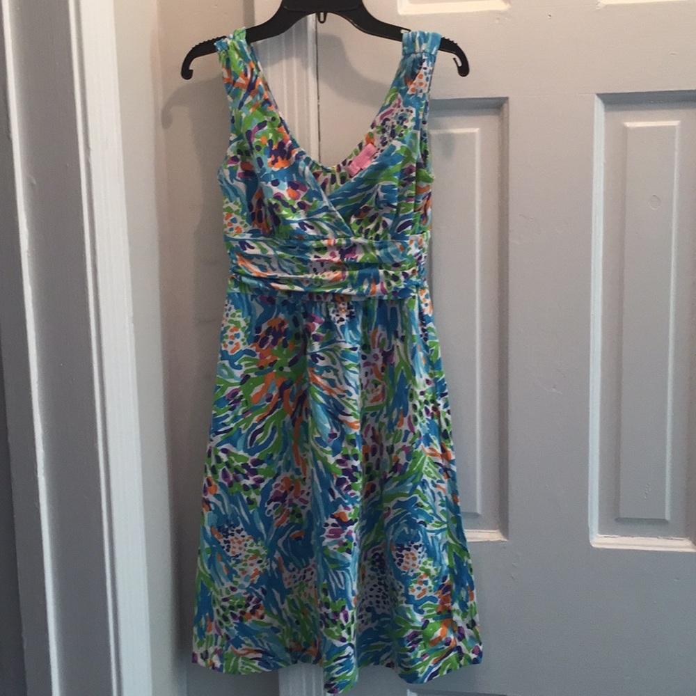 Lilly Pulitzer A line cinched waist cotton dress